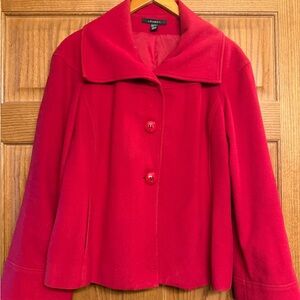 Louben wool cashmere swing coat size 12